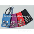not worth taking rubber soft pvc luggage tags with name labels